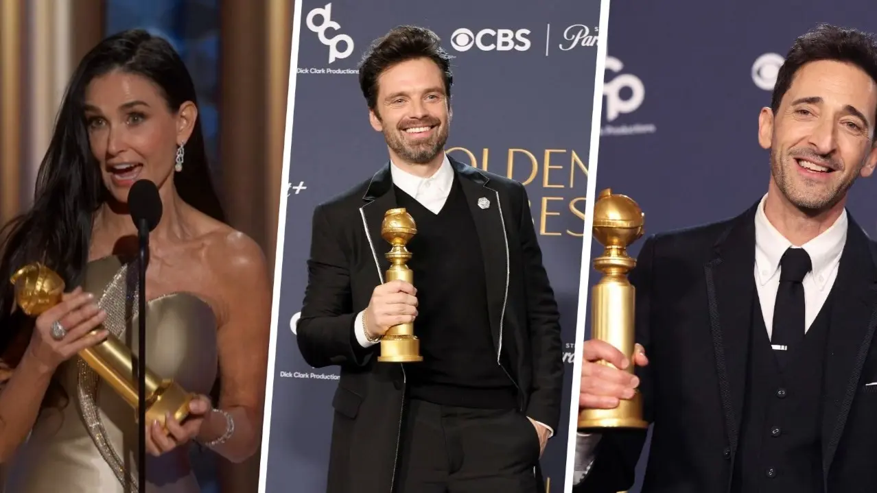 Golden Globes 2025: 11 First Time Winners Honoured - Demi Moore, Sebastian Stan, Richard Gadd, Zoe Saldana, Adrien Brody 1st time winners at Golden Globes