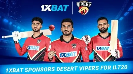 1xBat sponsors Desert Vipers for ILT20: we are delighted to contribute to the development of cricket outside India 1xBat sponsors Desert Vipers