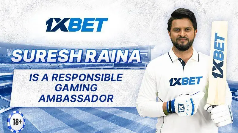 1xBet: Suresh Raina is a Responsible Gaming Ambassador 1xBet