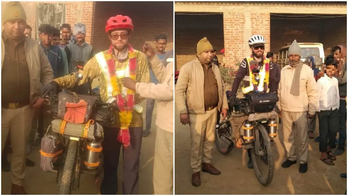 2 French Cyclists Track Google Maps To Reach Nepal From Delhi, End Up Reaching UP's Bareilly 2 French Cyclists Track Google Maps To Reach Nepal From Delhi, End Up Reaching UP's Bareilly