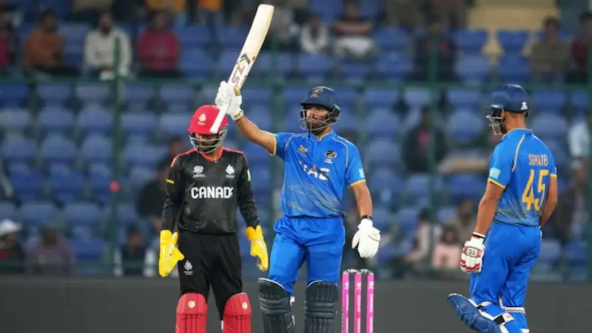 CAN vs UAE T20 World Cup: रोमांचक मुकाबले में यूएई ने कनाडा को 5 विकेट से हराया, आर्यांश शर्मा ने खेली ताबड़तोड़ पारी 20 World Cup 2026 uae beat can by 5 wicket