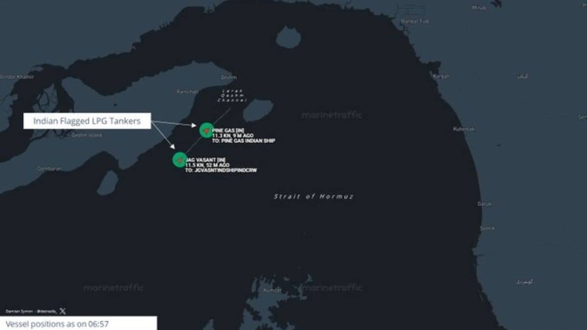 2 Indian Flagged Vessels Secure Safe Passage Through Strait of Hormuz Amid Regional Conflict
