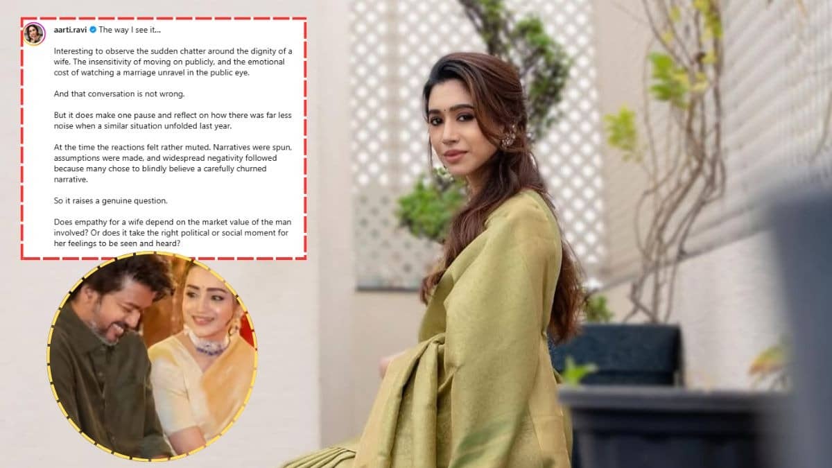 Aarti Ravi's indirect dig at Vijay-Trisha