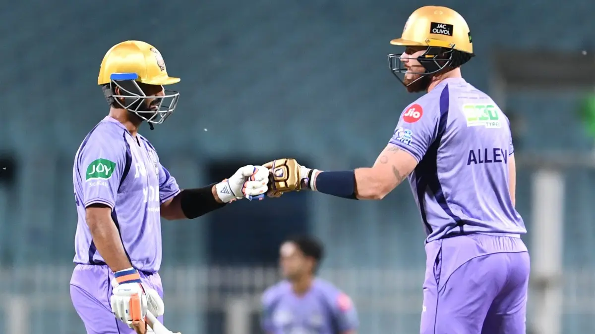 IPL 2026: Ajinkya Rahane, Cameron Green Shine With Explosive Fifties In KKR's Second Intra-squad Practice Match Ajinkya Rahane and Finn Allen