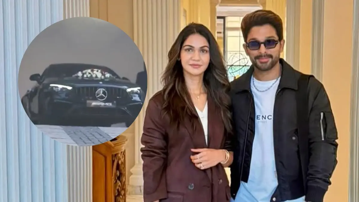 Allu Arjun Gifts Wife Sneha Reddy A Swanky Mercedes On Their 15th Wedding Anniversary | Watch Allu Arjun and Sneha celebrated their 15th wedding anniversary on March 6