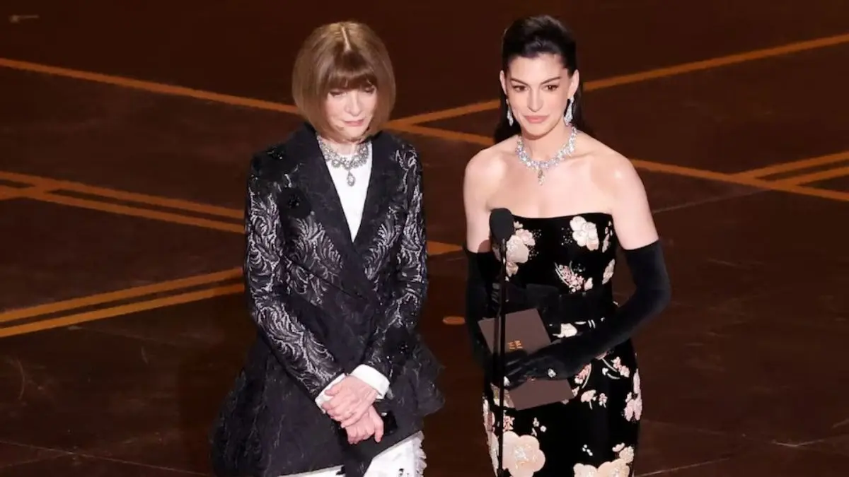Anne Hathaway Returns To Oscars After 12 Years For A Fun The Devil Wears Prada Bit With Anna Wintour | Watch Anna Wintour, Anne Hathaway recreate Devil Wears Prada joke at Oscars 2026