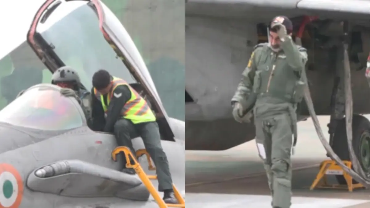 IAF Chief AP Singh Flies MiG-29UPG Solo Sortie, Reviews Operational Readiness | Watch IAF Chief AP Singh Flies MiG-29UPG Solo Sortie, Reviews Operational Readiness | Watch