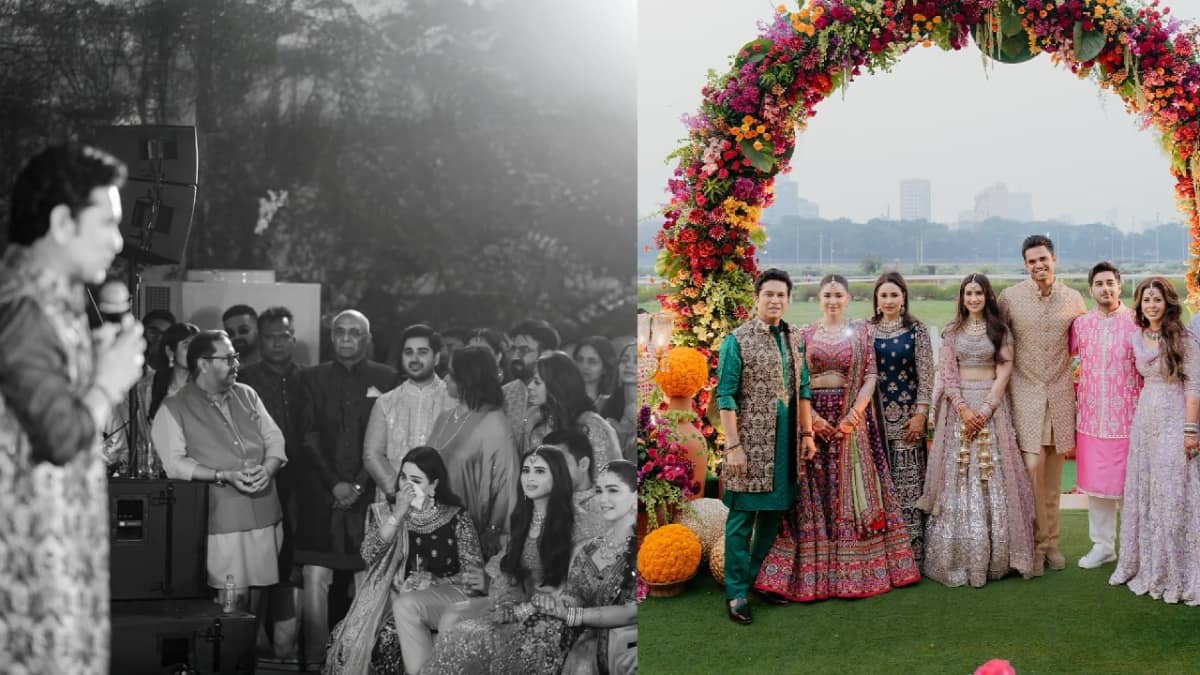 Arjun Tendulkar Mehendi: बेटे-बहू के लिए सचिन तेंदुलकर ने दी स्पेशल स्पीच, सुनकर आंसू नहीं रोक पाईं पत्नी अंजलि