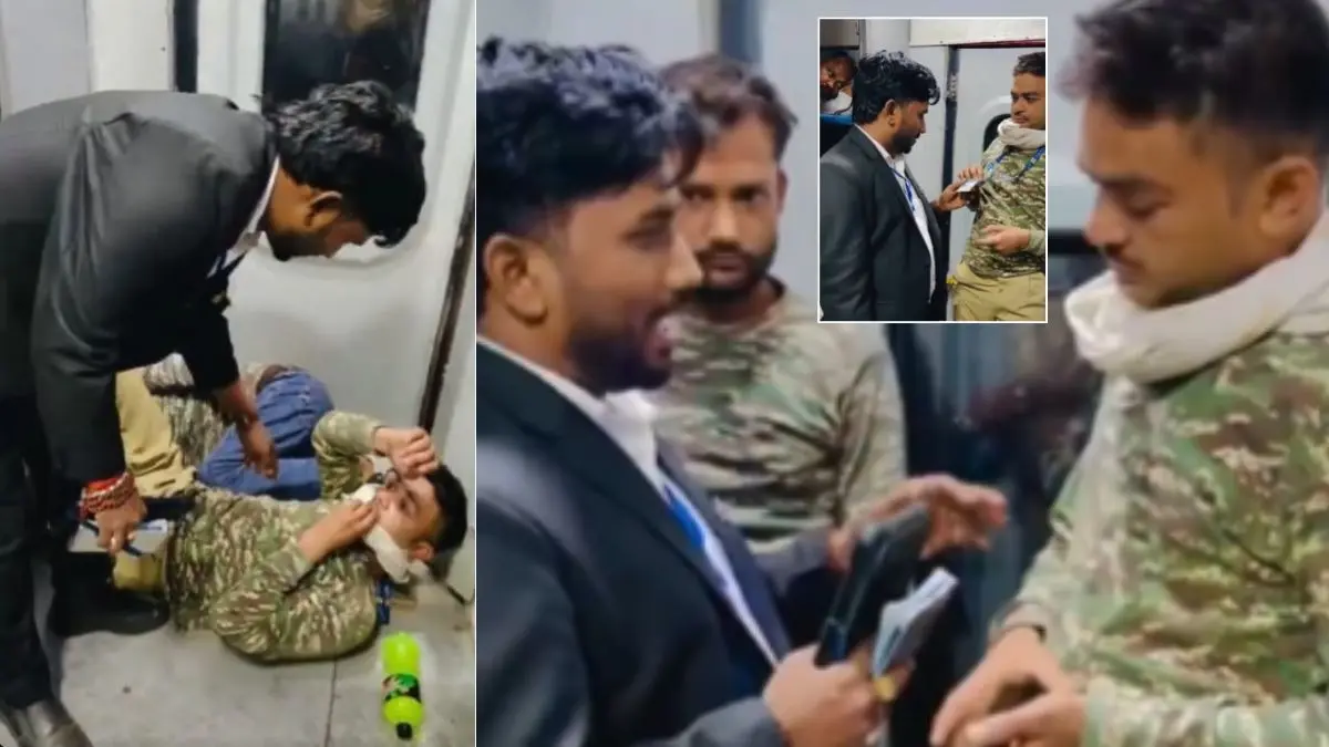 Viral Video: सबसे प्यारा वीडियो, ट्रेन के फर्श पर सो रहे थे सेना के 2 जवान; आ गया TTE... दिल छू लेगा ये पल Army Jawans Viral Video