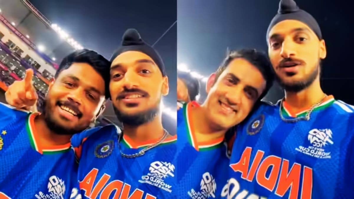 IND vs NZ Final: पाजी, एक बिहारी सब पर भारी... वर्ल्ड कप जीतने के बाद ईशान किशन और गौतम गंभीर के साथ अर्शदीप की मस्ती, VIDEO