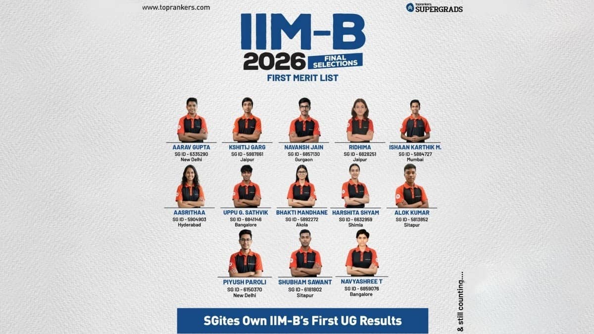 Aspiration to Achievement Impact of Supergrads in IIMB-UGAT 2026