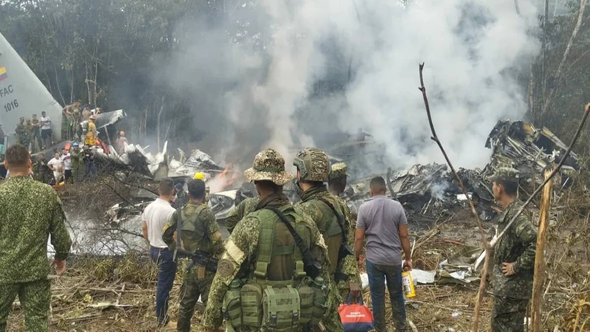 At Least 34 Killed, Dozens Hurt In Colombian Military Plane Crash After Takeoff