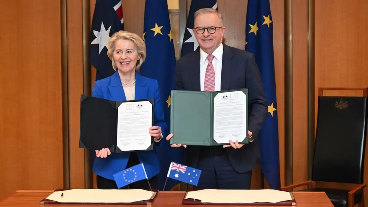 Australia And EU Seal Trade Deal, Seek To Cut Reliance On China For Critical Minerals Australia and EU seal trade deal