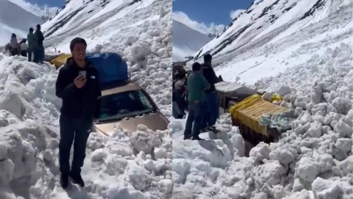 The Moment When Avalanche Hit Srinagar-Leh National Highway Killing 7 | Watch