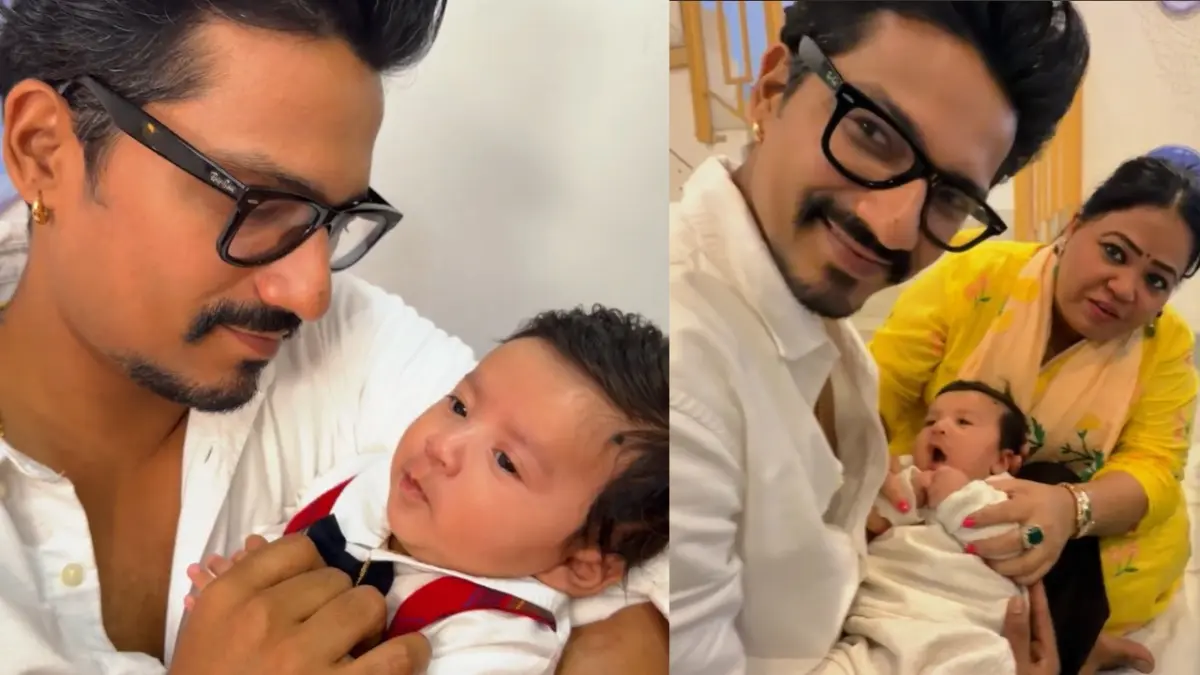 Bharti Singh Son: भारती-हर्ष ने दिखाया ‘काजू’ का चेहरा, क्यूटनेस देख फैंस का पिघला दिल, किसपर गया है बेटा? Bharti Singh and Harssh Limbachiyaa's son