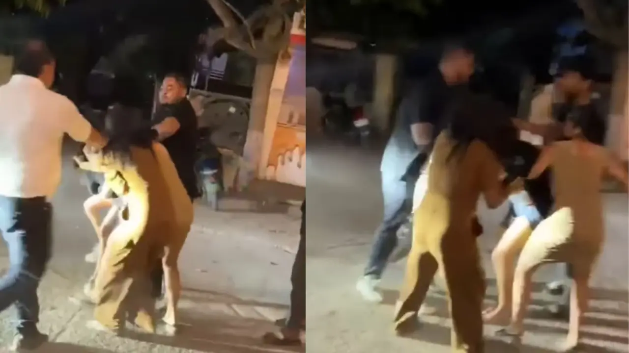 भोपाल में नशे में धुत युवतियों का हाईवोल्टेज ड्रामा, क्लब के बाहर सड़क पर जमकर मारपीट, एक की कटी उंगली; VIDEO Bhopal club women's fight