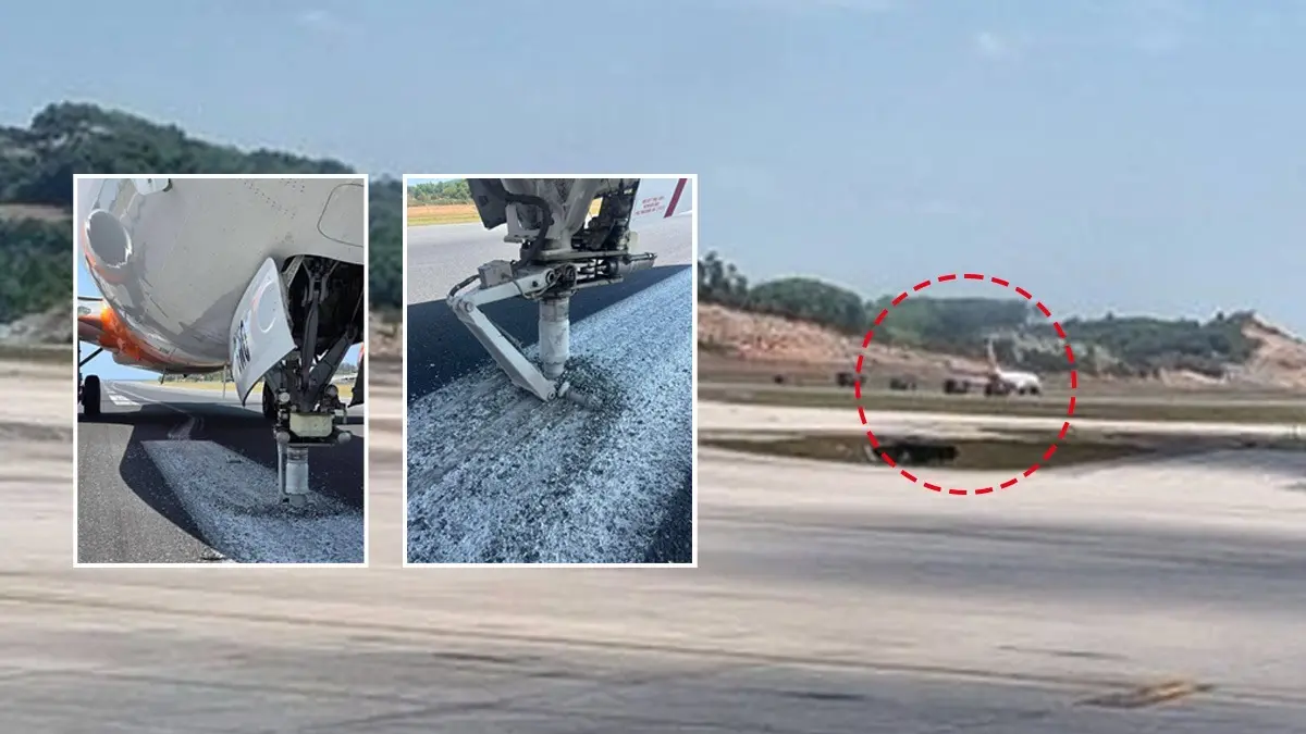 BREAKING: Hyderabad-Phuket Air India Express Flight Suffers Hard Landing; Tyre Comes Off, Aircraft Nose and Landing Gear Damaged BREAKING: Air India Express Flight Suffers Hard Landing At Phuket Airport; Aircraft Nose and Landing Gear Damaged