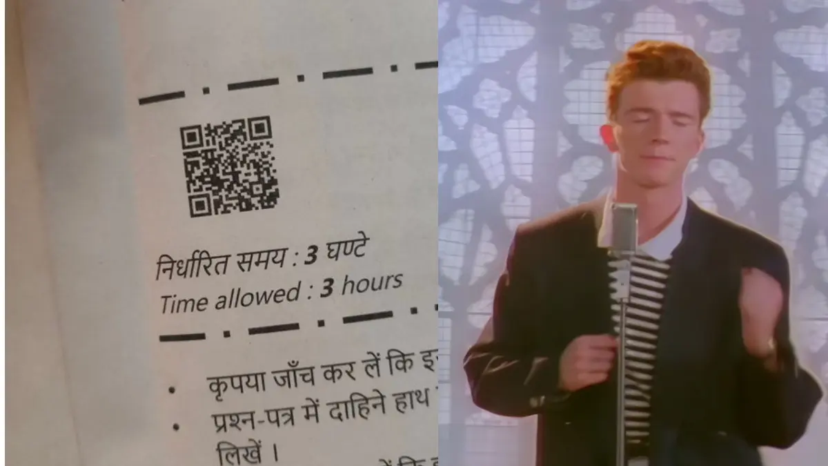 CBSE 'Rickrolls' Students, Internet Claims As QR Code On Class 12 Maths Paper Opens Rick Astley Song CBSE 'Rickrolls' Students, Internet Claims As QR Code On Class 12 Maths Paper Opens Rick Astley Song