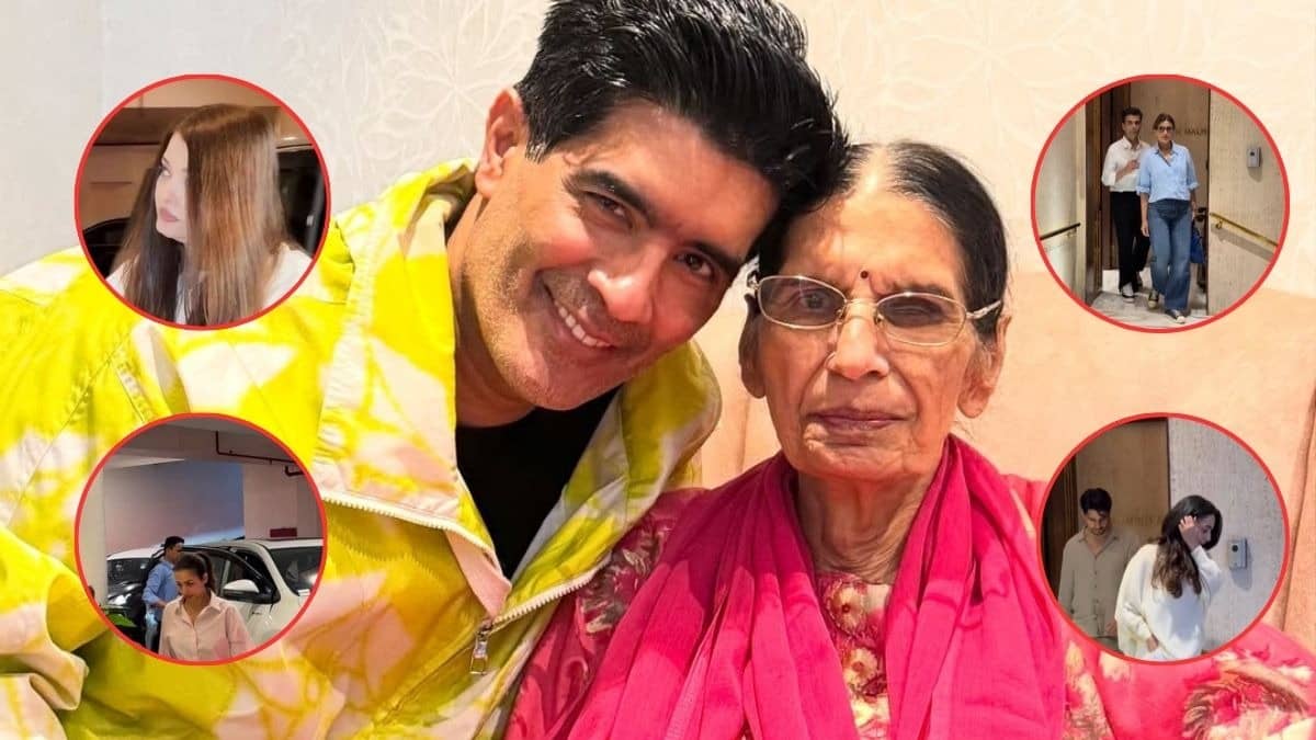Celebs Arrive At Manish Malhotra's Home After His Mother’s Death