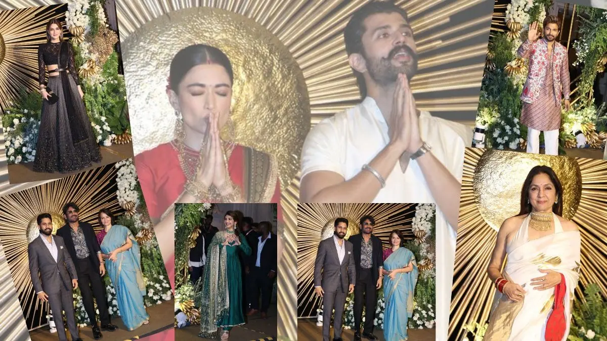 Rashmika Mandanna-Vijay Deverakonda Wedding Reception: Chiranjeevi, Neena Gupta, Nagarjuna, Karan Johar, Kriti Sanon Join Star-studded Celebrations Celebs at Rashmika Mandanna-Vijay Deverakonda reception