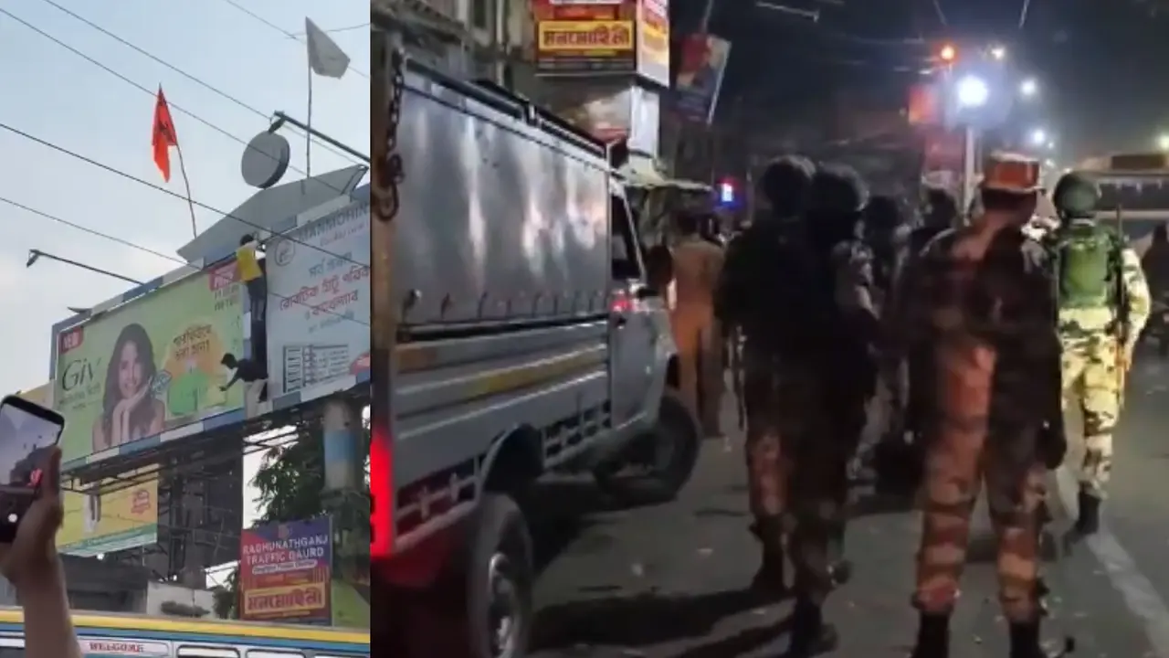 बंगाल विधानसभा चुनाव के बीच रामनवमी पर हिंसा, मुर्शिदाबाद में तीन जगहों पर झड़प, कई दुकानों में आगजनी-तोड़फोड़; धारा-144 लागू Clashes in Murshidabad, West Bengal