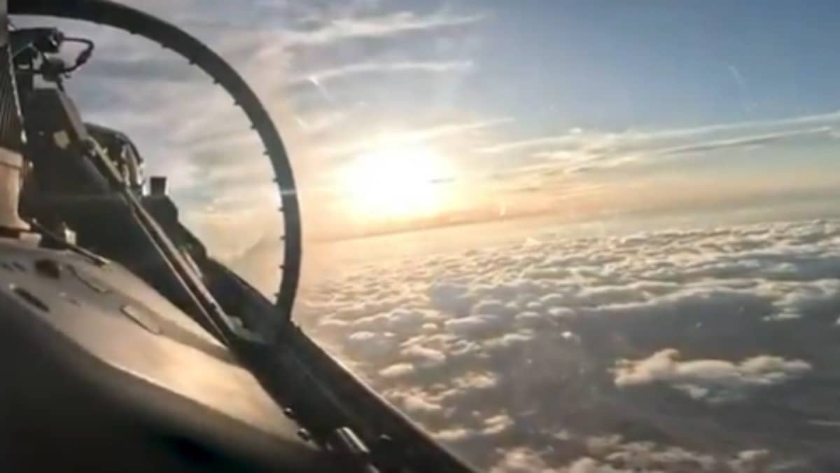 'OTW to Tehran': Cockpit Footage of Israeli Air Force Pilot Above The Clouds Amid War | Watch