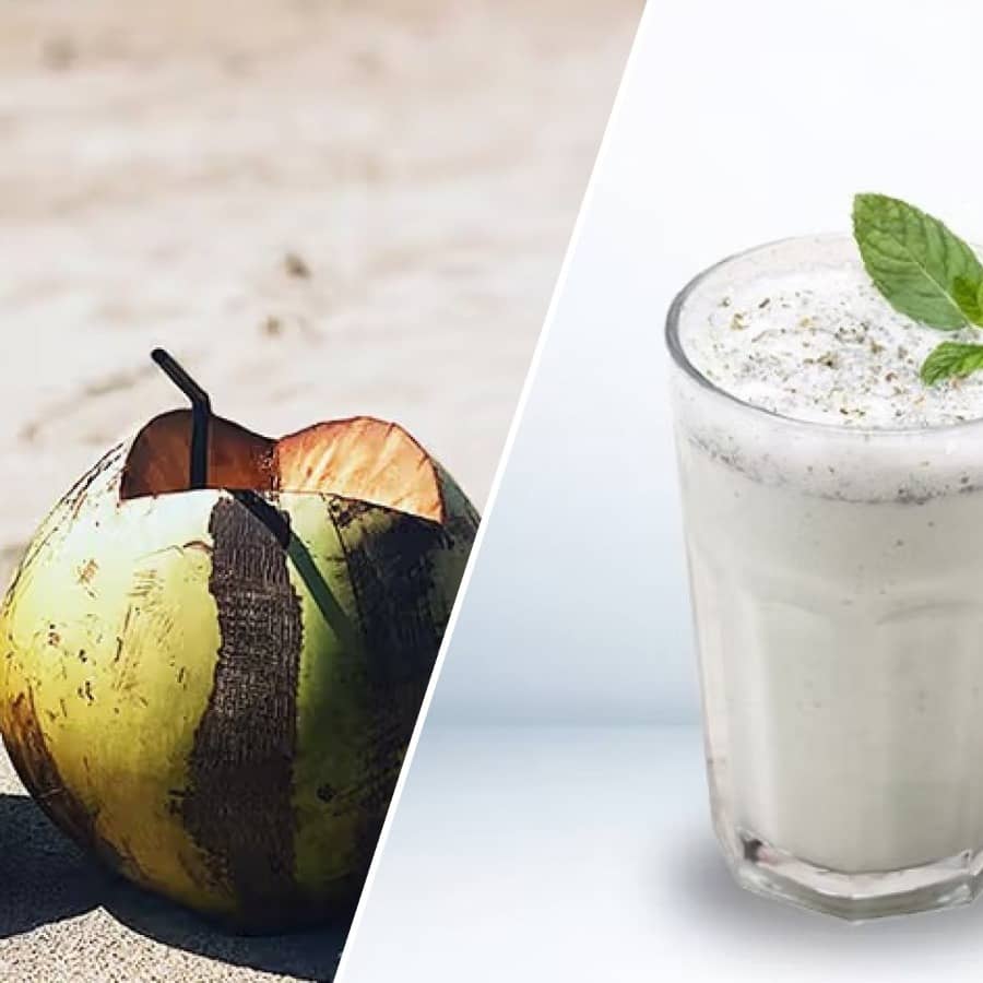 Coconut water and buttermilk are ideal drinks for summers 