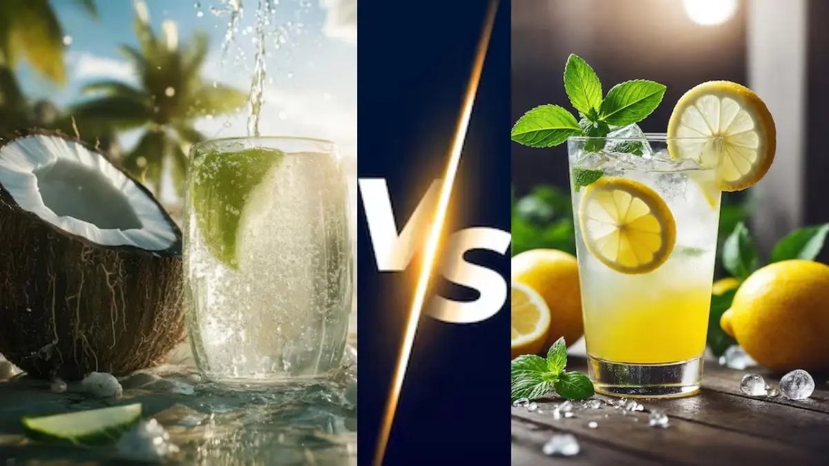 Coconut Water Vs Nimbu Paani: नवरात्रि पर फास्टिंग के दौरान नारियल पानी या नींबू पानी... क्या पीना हैं ज्यादा फायदेमंद? Coconut Water Vs Nimbu Paani