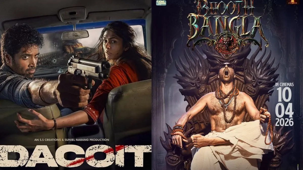 Dacoit vs Bhooth Bangla: Adivi Sesh-Mrunal Thakur's Actioner To Clash With Akshay Kumar's Horror Comedy In April 2026 Dacoit To Clash With Bhooth Bangla On April 10