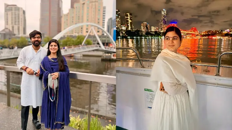 कथावाचक Devi Chitralekha की ऑस्ट्रेलिया से तस्वीरें वायरल, पति संग नदी किनारे आईं नजर; सादगी पर फैंस बोले- नजर ना लगे Devi Chitralekha