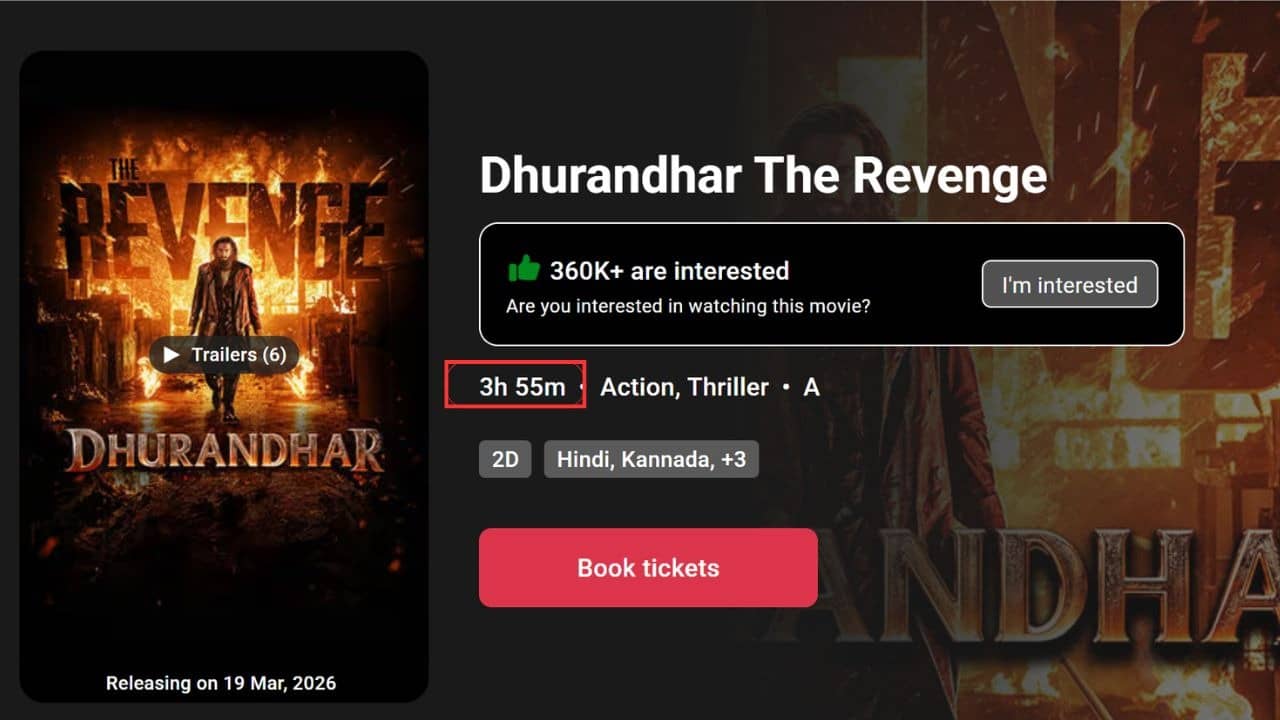 Dhurandhar 2 Runtime