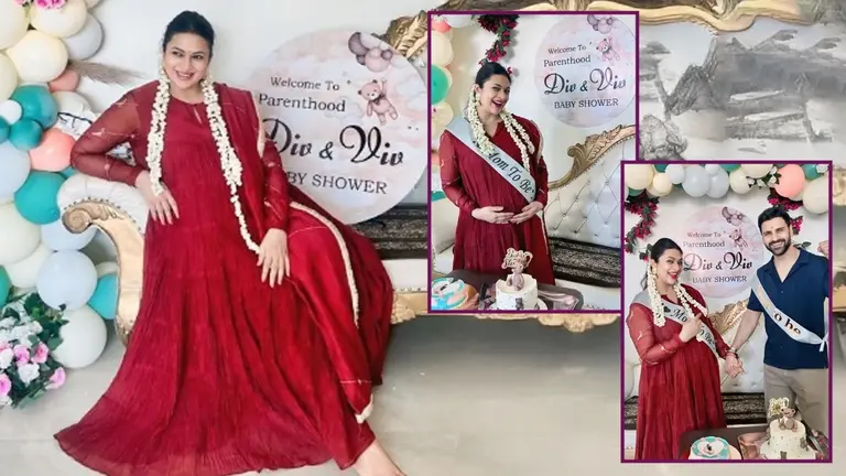 Divyanka Tripathi Baby Shower: दिव्यांका त्रिपाठी की हुई गोदभराई, फ्लॉन्ट किया बेबी बंप; प्रेग्नेंसी ग्लो ने खींचा ध्यान- PHOTOS VIRAL Divyanka Tripathi Baby Shower