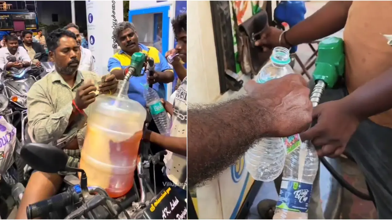 'Do Not Hoard': Govt Says Fuel 'Adequately Available' After Viral Video Shows Man Buying Petrol In Water Bottle Amid Iran War 'Do Not Hoard': Govt Says Fuel 'Adequately Available' After Viral Video Shows Man Buying Petrol In Water Bottle Amid Iran War