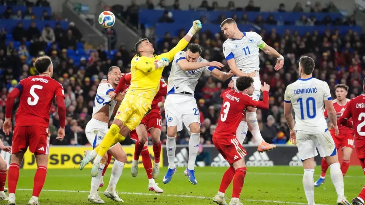 Edin Dzeko in action