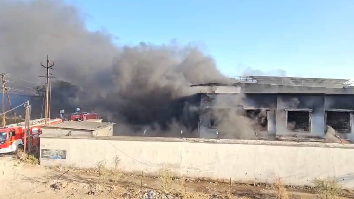 Massive Fire Breaks Out At Thane Gas Lighter Company, No Casualties Reported | Video Inside