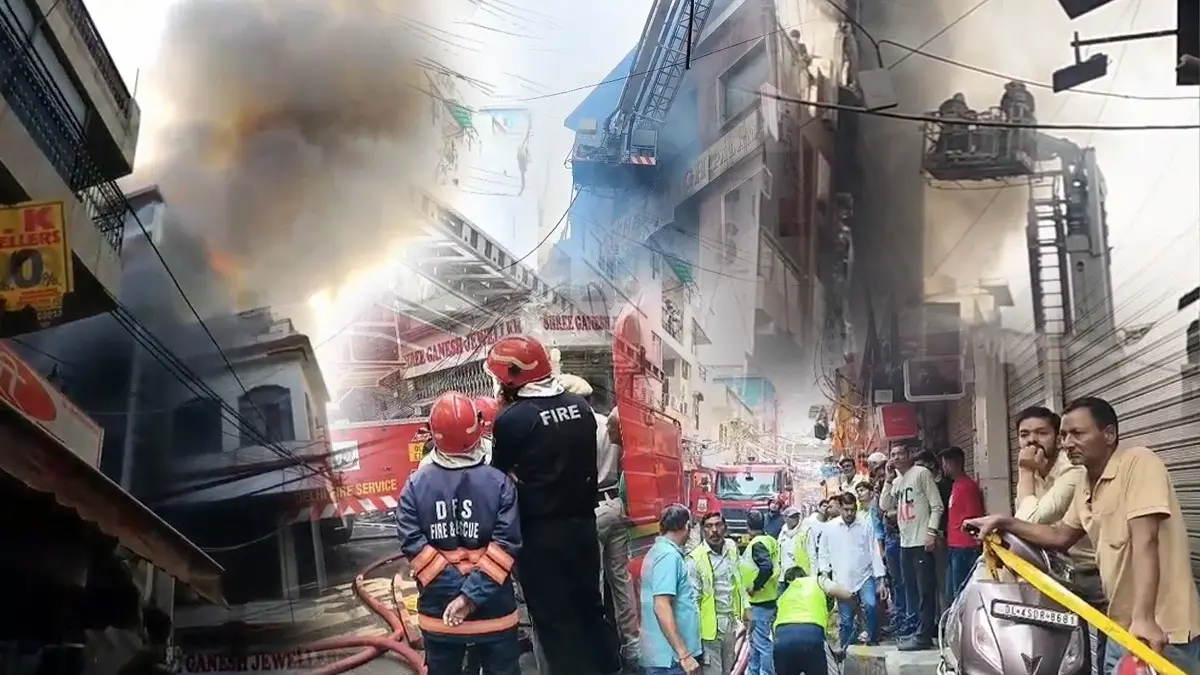 Palam Fire Tragedy: 9 Dead As Massive Fire Engulfs Residential Building In Delhi, Many Jumped To Survive Horror Firefighters battling a massive blaze at a residential building in Palam, Delhi with multiple fire tenders deployed.