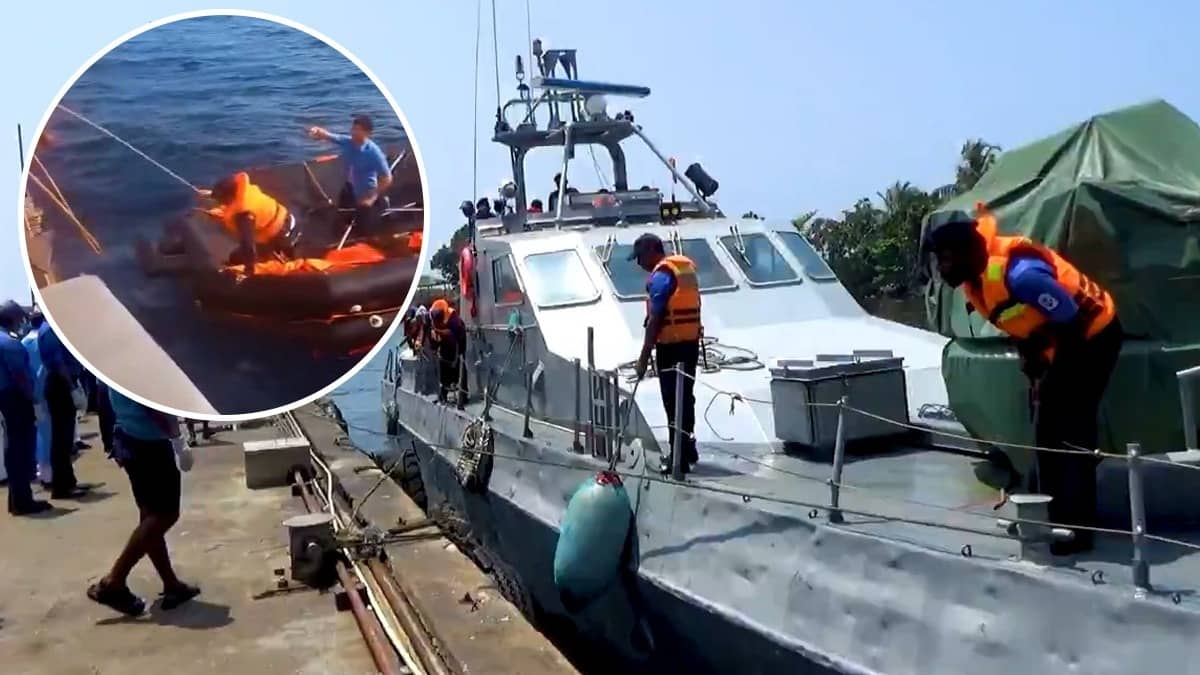 First visuals of the Sri Lanka Navy rescuing Iranian sailors who survived the torpedo attack on the Iranian warship IRIS Dena on March 4, about 19 nautical miles off Galle.