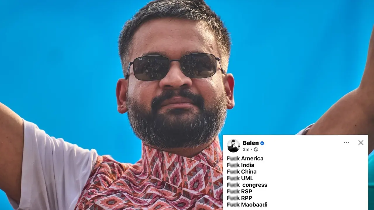 'F**k America, India, China...': Nepal PM Frontrunner Balen Shah's Offensive 2025 Post Resurfaces 'F**k America, India, China...': Nepal PM Frontrunner Balen Shah's Offensive 2025 Post Resurfaces