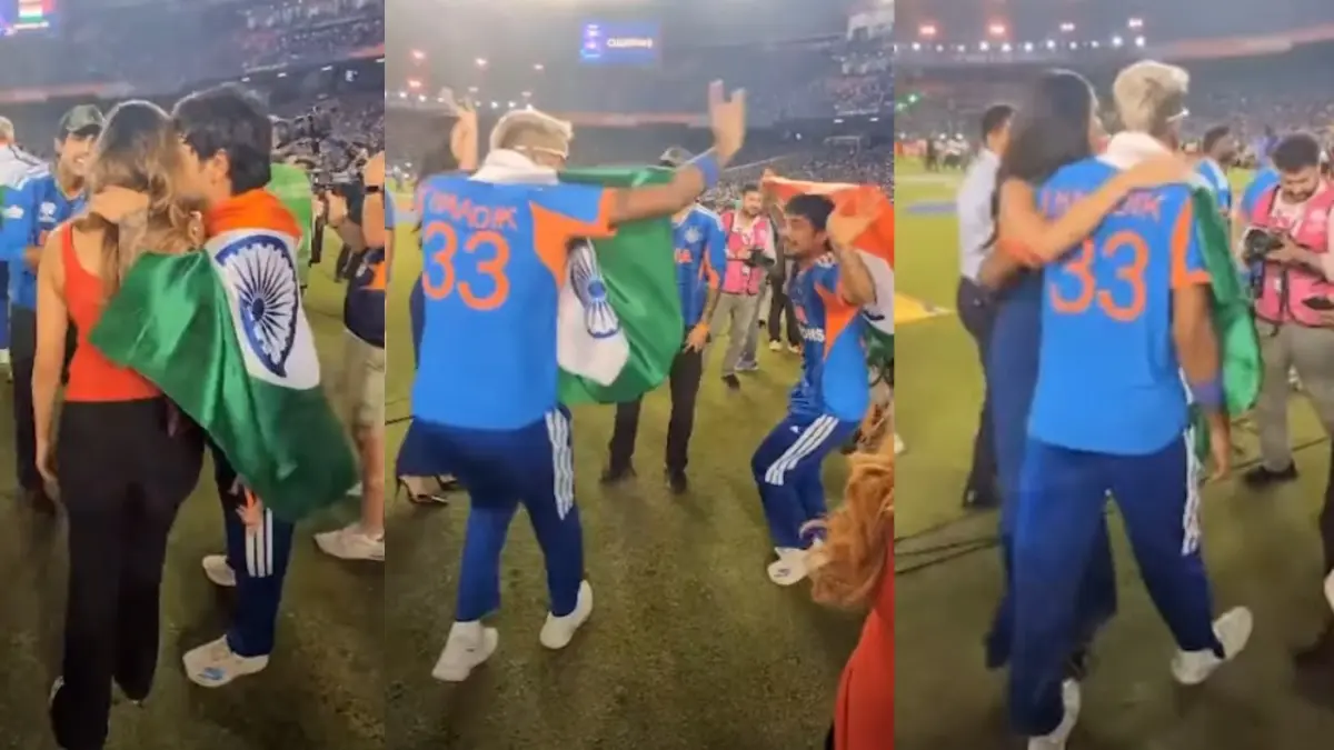 T20 World Cup: टीम इंडिया के 2-2 स्टार, जीत के बाद मैदान में दोनों की गर्लफ्रेंड... जब ईशान किशन और हार्दिक पांड्या ने जमकर किया गरबा, VIDEO Garba dance of Hardik Pandya and Ishan Kishan