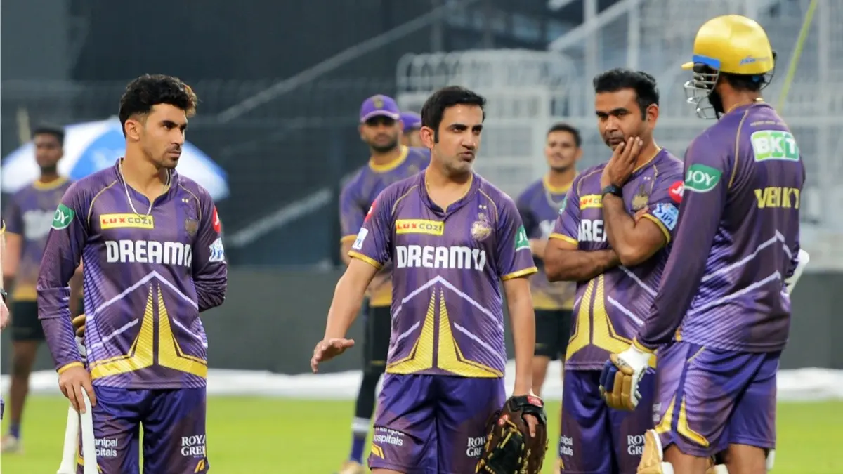 Faf du Plessis Praises Ex-KKR Mentor Gautam Gambhir’s High Standards: 'He's So Competitive' Gautam Gambhir during IPL 2024