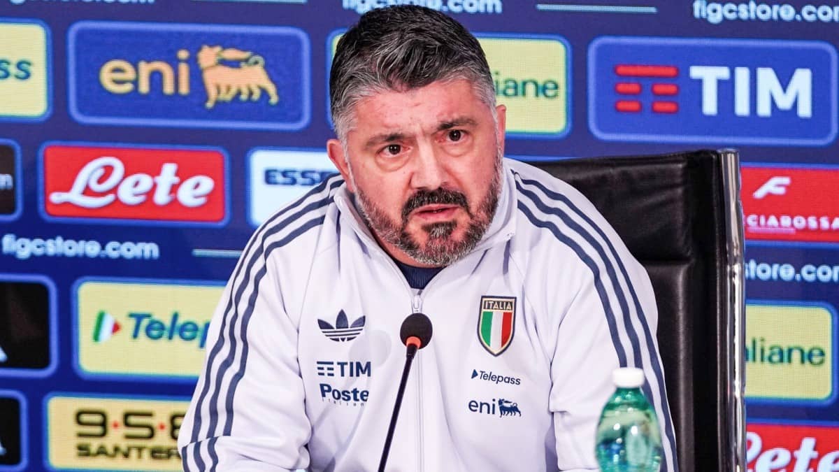 Gennaro Gattuso at the press conference