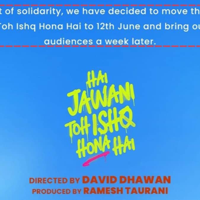 Hai Jawani Toh Ishq Hona Hai gets postponed