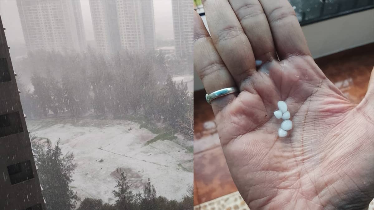 Hailstorm in Pune