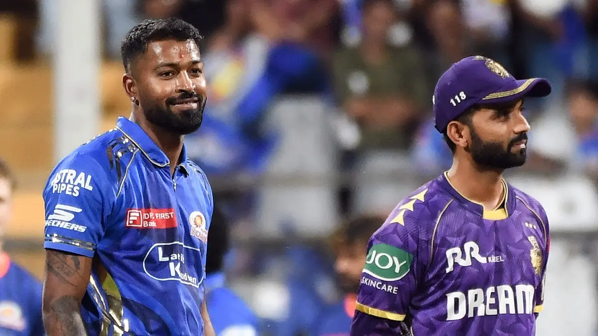 MI vs KKR Live Streaming: When and Where To Watch IPL 2026 Match In India? Hardik Pandya and Ajinkya Rahane