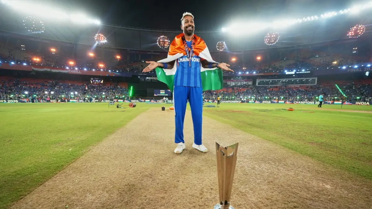 'This Is Just The Start': Hardik Pandya Sets Sight On More Trophies After India's T20 World Cup Triumph Over New Zealand Hardik Pandya poses with T20 World Cup trophy