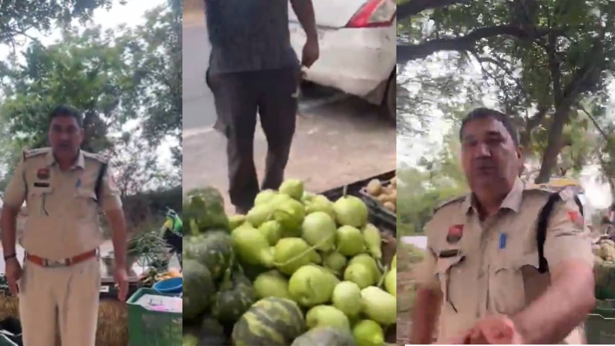 Haryana Cop Assaults Vendor After Eating Rs 20 Cucumber, Refuses to Pay | Watch 