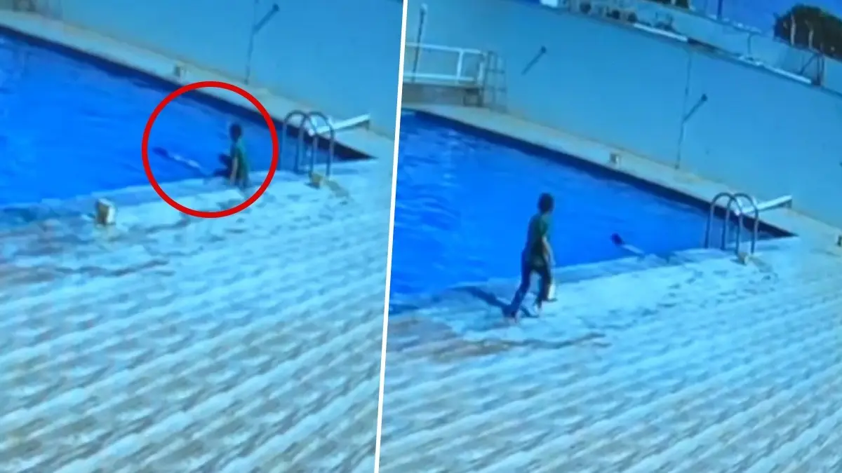 HEARTBREAKING: Mother At Work, Father Asleep At Home, 2 Children Drown In Rajkot Society Swimming Pool. Shocking CCTV Clip Surfaces HEARTBREAKING: Mother At Work, Father Asleep At Home, 2 Children Drown In Society Swimming Pool. Shocking CCTV Footage Surfaces