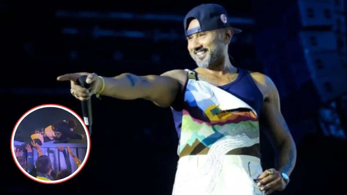 Viral Video: शॉर्ट्स पहनकर गेट के ऊपर चढ़ी, बाउंसरों से भिड़ी... हनी सिंह की दीवानी फीमेल फैन ने कॉन्सर्ट में मचाया बवाल, गंदी गालियां भी दी Honey Singh Mumbai Concert Viral Video