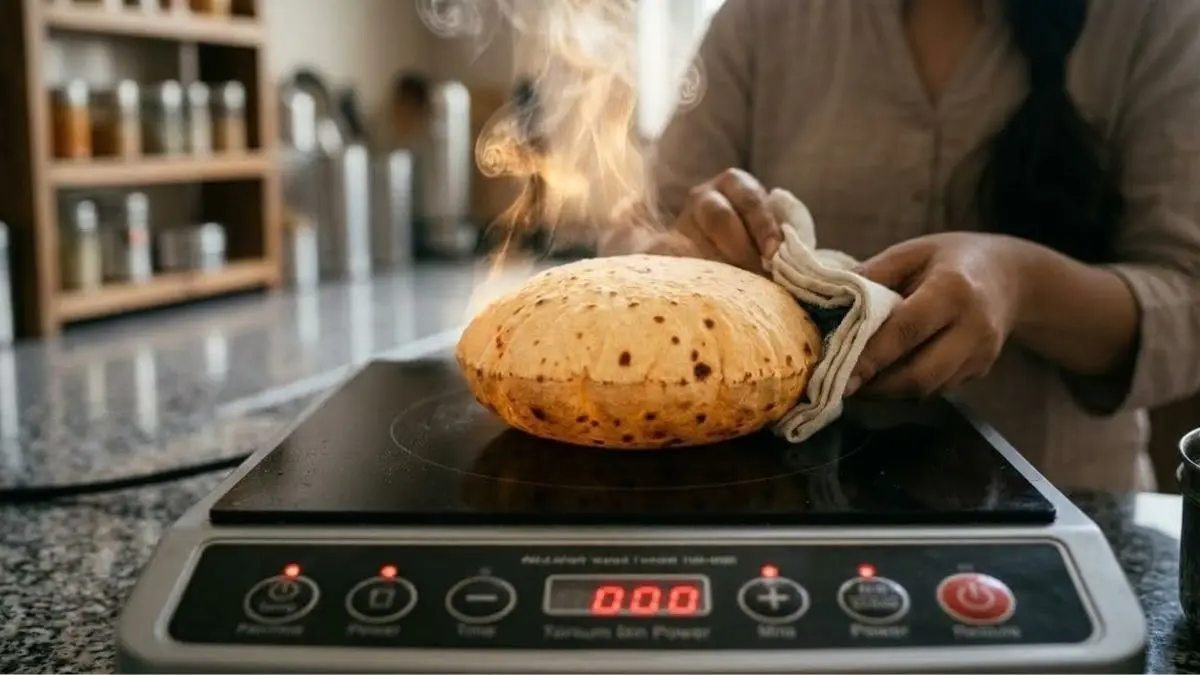 Induction Cooking Method: गैस सिलेंडर की किल्लत में काम आएगा ये तरीका, इंडक्शन पर ऐसे बनाएं मुलायम और फूली हुई रोटियां how to make roti on induction