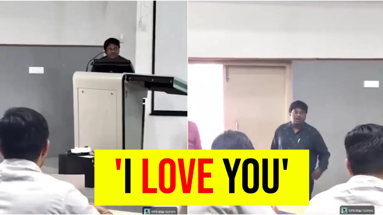 'I Love You': Professor Proposes College Girl In Front Of Class, Beaten With Slippers In Karnataka | VIRAL VIDEO 'I Love You': Professor Proposes College Girl In Front Of Class, Beaten With Slippers In Karnataka | VIRAL VIDEO